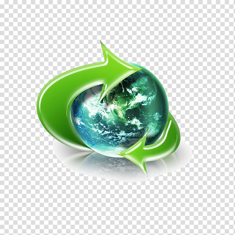 Earth Green Arrow, Environmental Earth transparent background PNG clipart