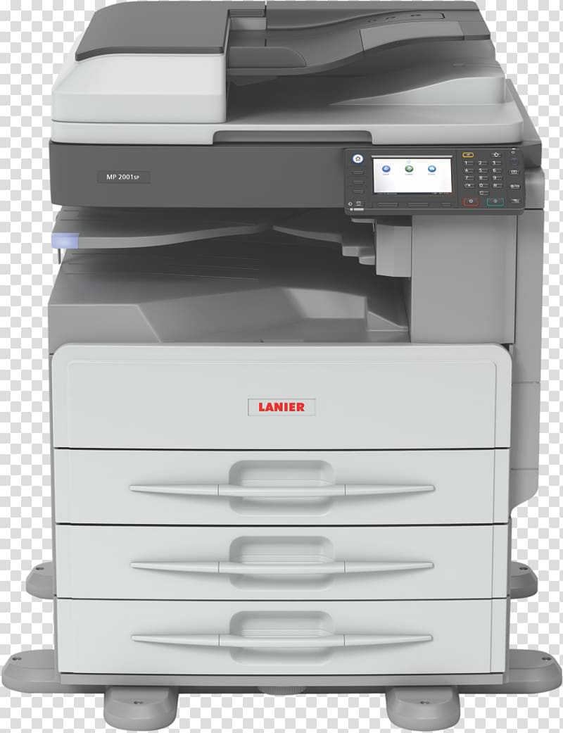 Multi-function printer Ricoh Gestetner copier, printer transparent background PNG clipart