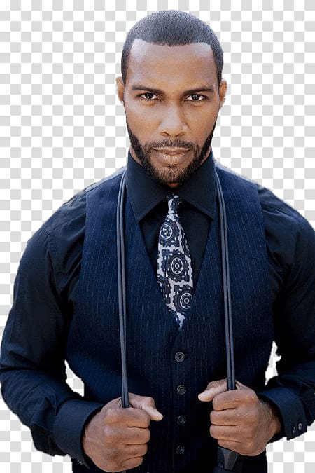 man facing camera, Omari Hardwick transparent background PNG clipart