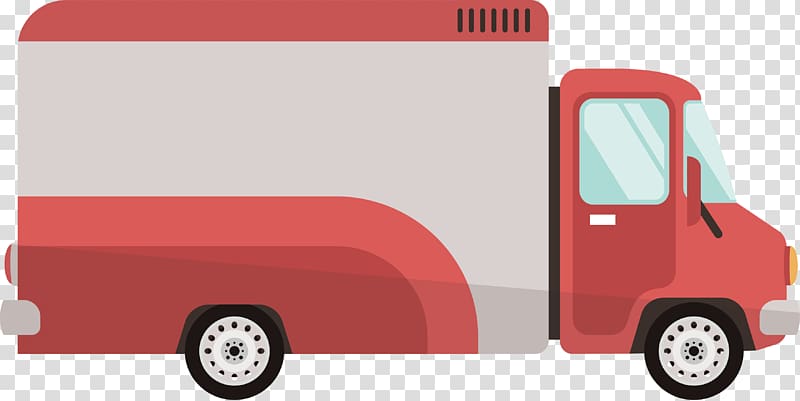 Car Compact van Truck Transport Automotive design, Express truck design transparent background PNG clipart