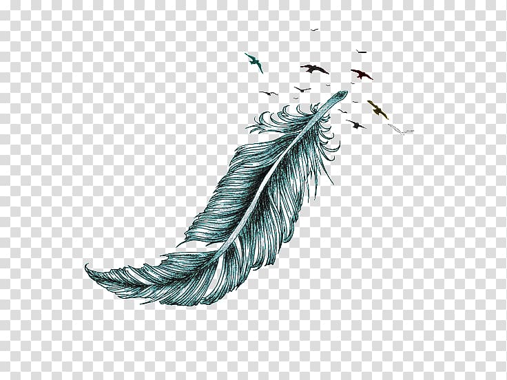 Tattoo artist Sleeve tattoo Irezumi Feather, feather transparent background PNG clipart