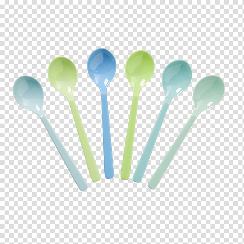 Spoon Blue-green Melamine Fork Knife, spoon transparent background PNG clipart