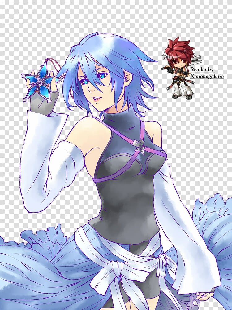 Kingdom Hearts Birth by Sleep Anime Mangaka Aqua, Anime transparent background PNG clipart