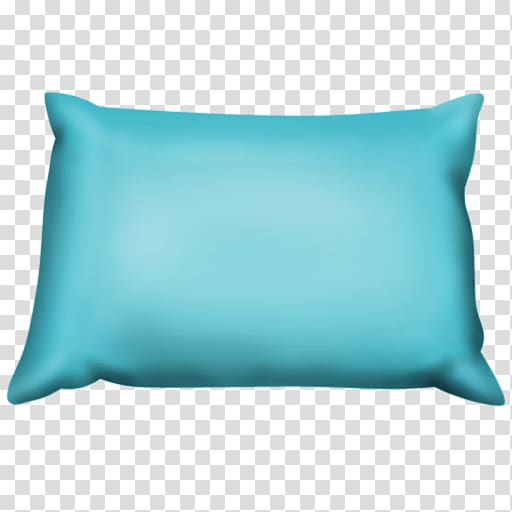 blue throw pillow illustration, Pillow , Blue pillow transparent background PNG clipart