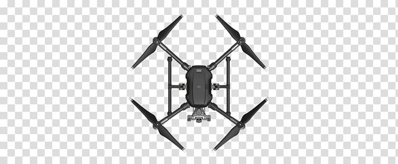 Mavic Pro Unmanned aerial vehicle DJI Matrice 200 M200 Quadcopter, top down transparent background PNG clipart