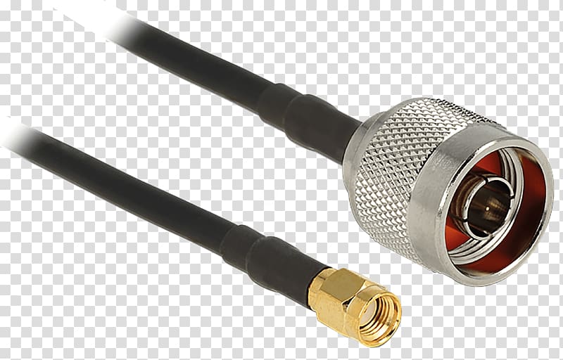 SMA connector RP-SMA Coaxial cable Electrical connector N connector, Stecker transparent background PNG clipart