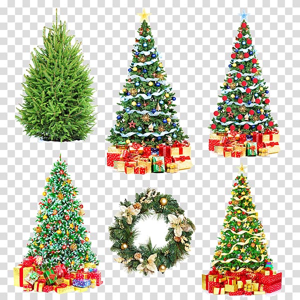 Poland Santa Claus Christmas tree Christmas wafer, Creative Christmas tree transparent background PNG clipart