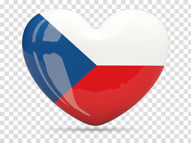 Flag of the Czech Republic Heart, heart transparent background PNG clipart