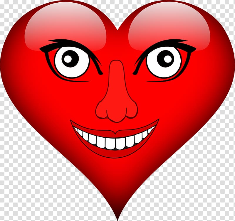 Smiley Eye Face Heart , smiley transparent background PNG clipart