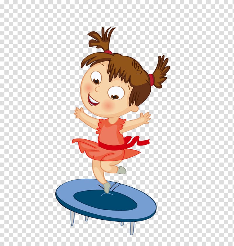 Child Playground Amusement park, Jumping bed transparent background PNG clipart