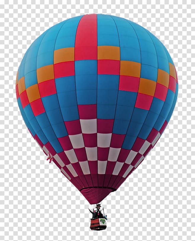 Hot air balloon Flight , Blue purple hot air balloon transparent background PNG clipart