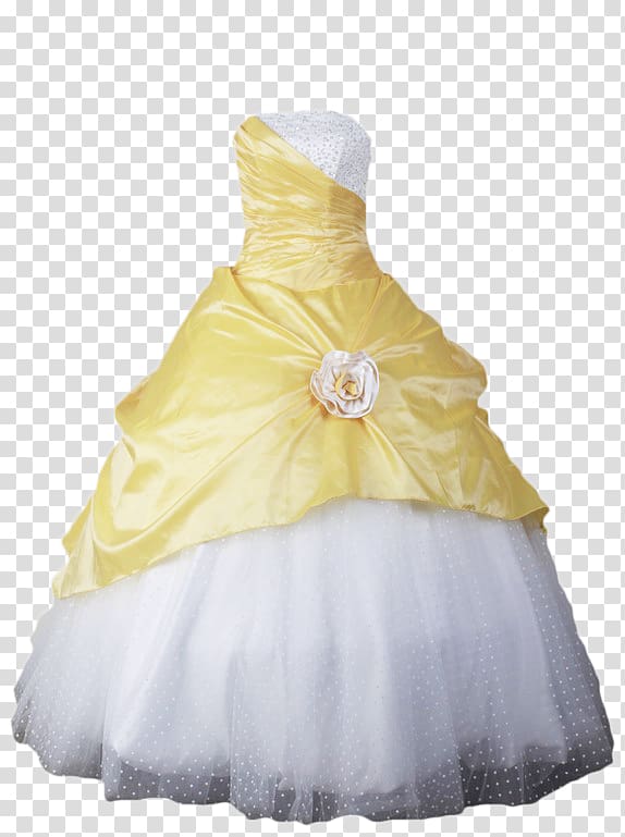 Wedding dress Ball gown , yellow gown transparent background PNG clipart