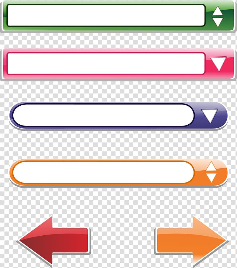 Euclidean Arrow, Color arrow search bar transparent background PNG clipart