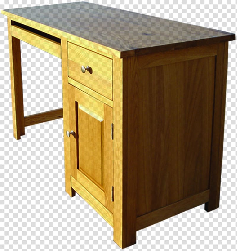 Table Furniture Writing desk Drawer, oak transparent background PNG clipart