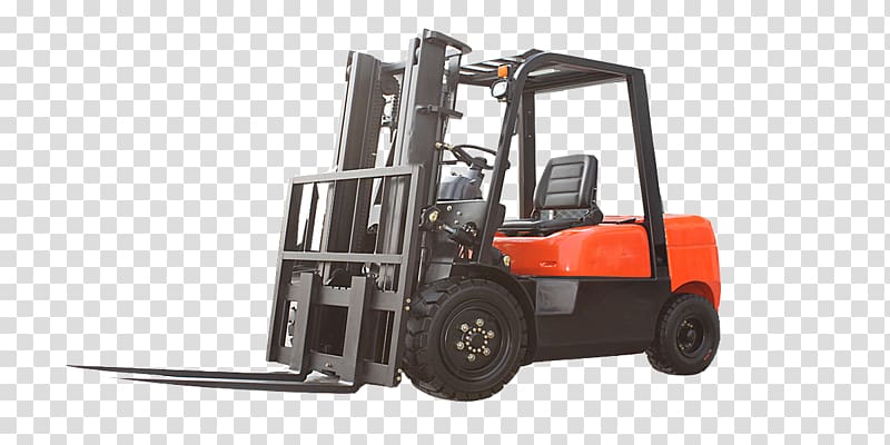 Forklift Diesel fuel Skid-steer loader Machine, tractor transparent background PNG clipart