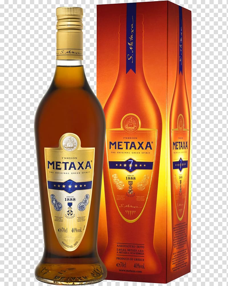 Metaxa Distilled beverage Brandy Wine Liqueur, wine transparent background PNG clipart