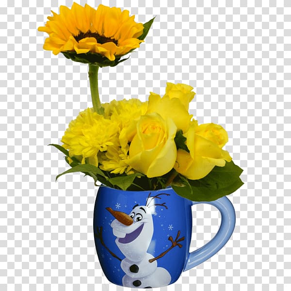 Floral design Mickey Mouse Vase Flower bouquet Minnie Mouse, magic mug transparent background PNG clipart