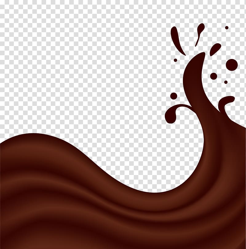 chocolate illustration, Fondue Chocolate bar Euclidean , Chocolate Border transparent background PNG clipart