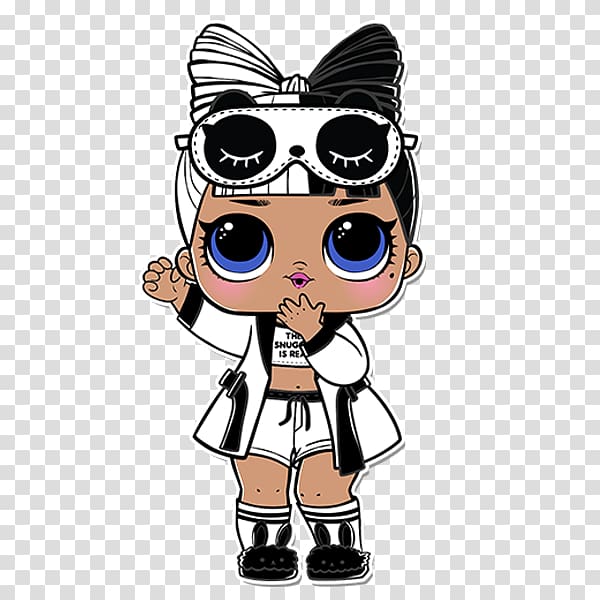 lol dolls clipart black and white