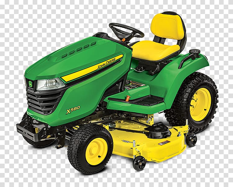 John Deere D110 Lawn Mowers Riding mower Tractor, tractor transparent background PNG clipart