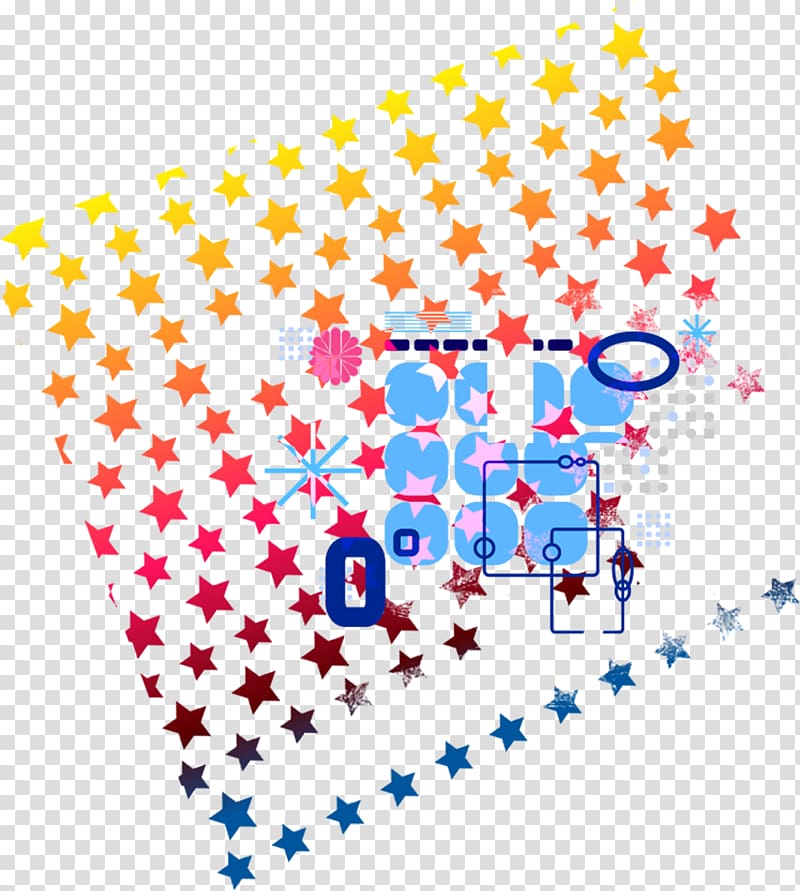 Cartoon , Cool stars decorated pattern transparent background PNG clipart