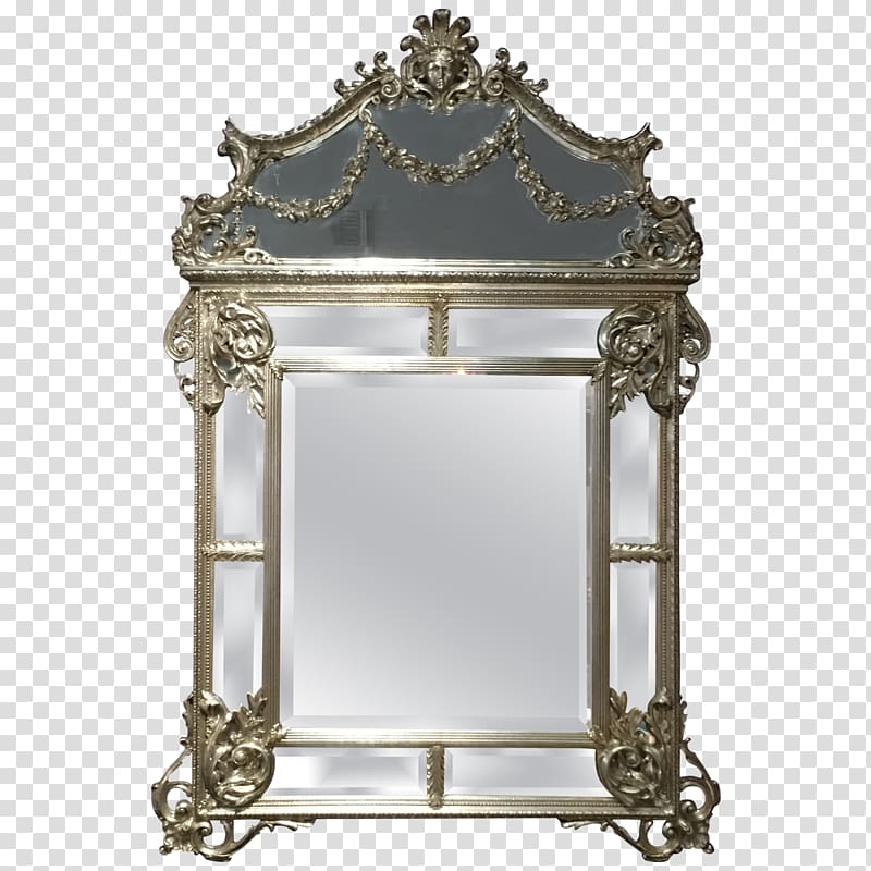 Antique Mirror, antique transparent background PNG clipart