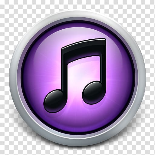 music application icon, purple symbol circle, Purple transparent background PNG clipart