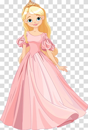 transparent princess dress cartoon