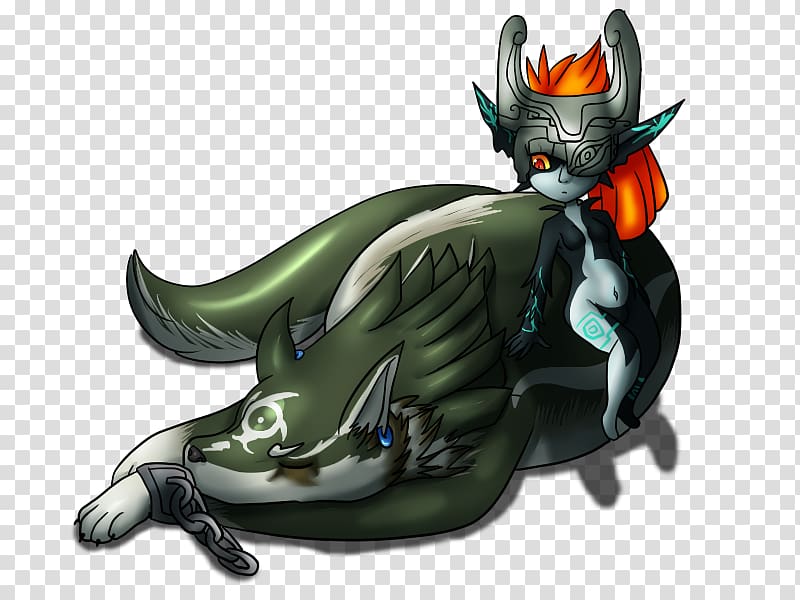 Link The Legend of Zelda: Twilight Princess Midna Art Gray wolf, different pupil transparent background PNG clipart