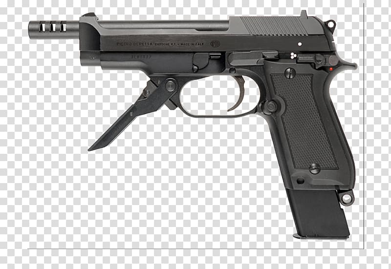 Beretta 93R Machine pistol Firearm Beretta 92, Beretta handgun transparent background PNG clipart