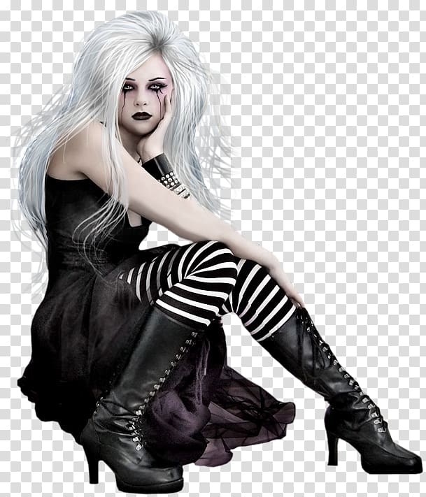 Gothic fashion Gothic art Woman Gothic Beauty Goth subculture, woman transparent background PNG clipart