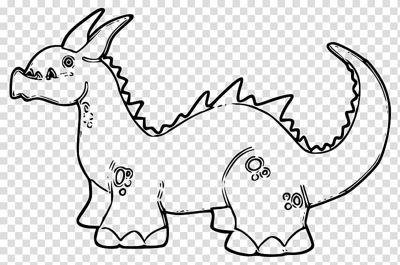 Coloring book Black and white Drawing , dragon transparent background PNG clipart