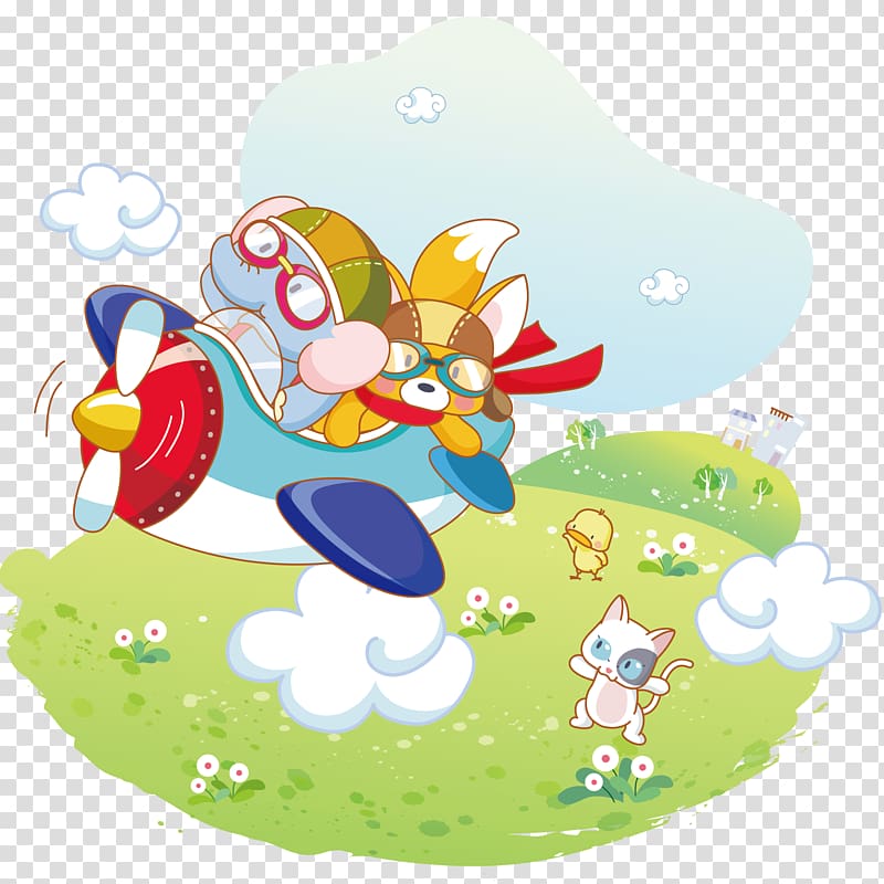 Cartoon Funny animal , Fly play transparent background PNG clipart