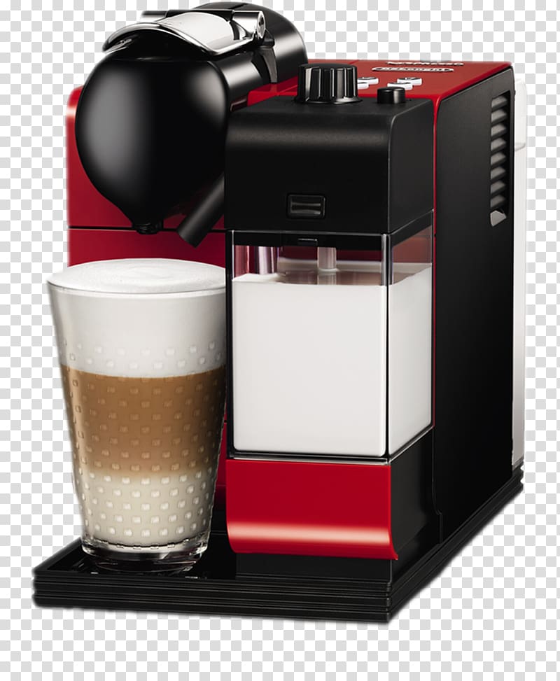 Cappuccino Coffee Latte Nespresso, coffee machine transparent background PNG clipart