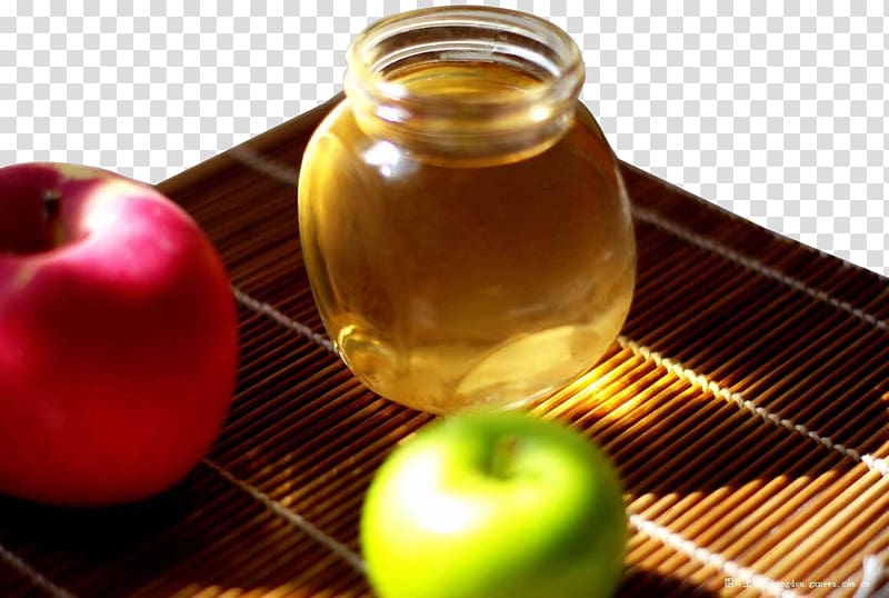 Apple cider vinegar Apple juice, Apple vinegar still life decoration material transparent background PNG clipart