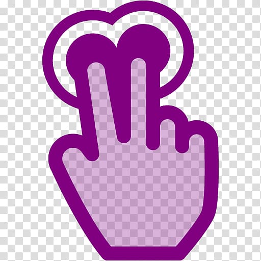 Finger Double tap Purple Computer Icons , others transparent background PNG clipart