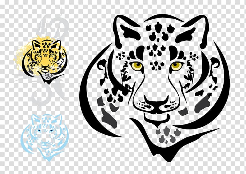 Snow leopard Tiger Jaguar Felidae, tiger transparent background PNG clipart