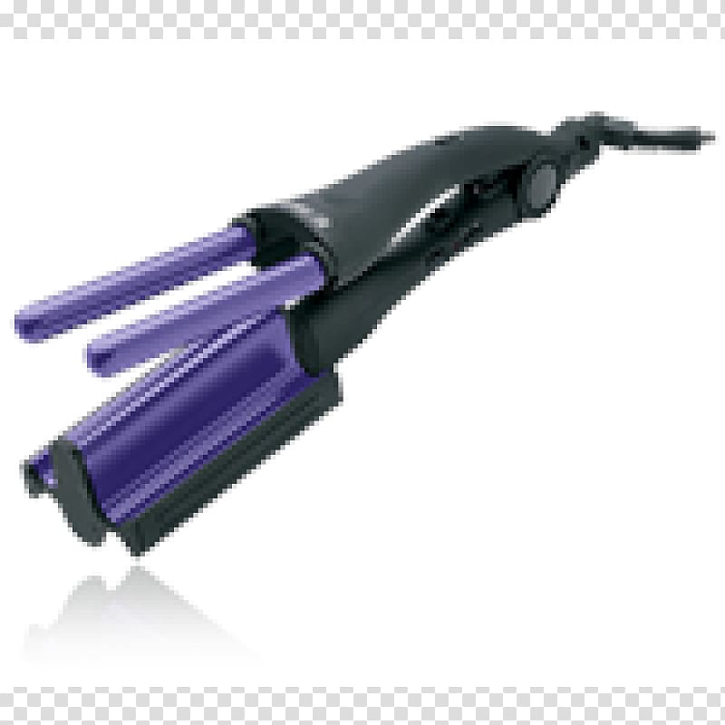 Hair iron Tourmaline Purple Tool, beauty salon card transparent background PNG clipart