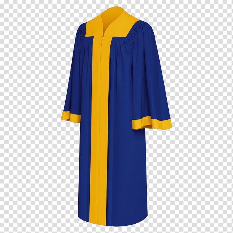 Robe Academic dress Clothing Gown, blue graduation cap transparent background PNG clipart