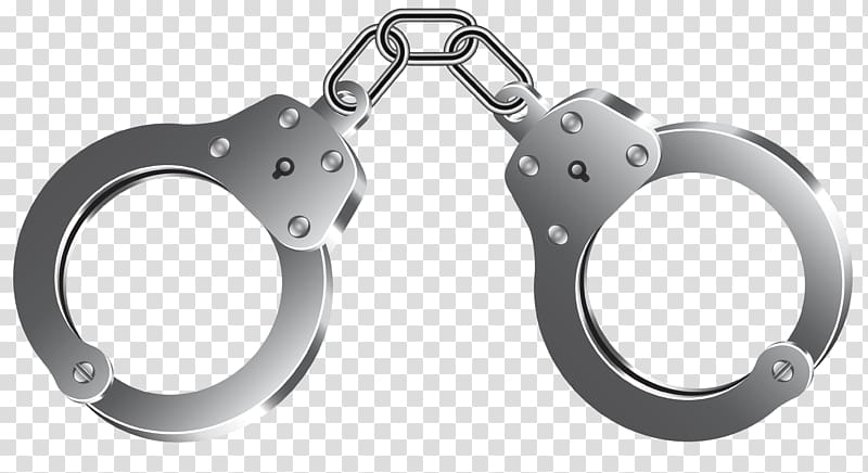 Handcuffs , Handcuffs , stainless steel handcuffs transparent background PNG clipart