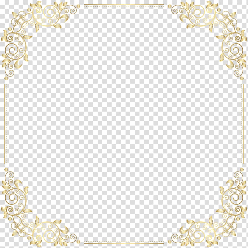 gold filigree frame, Yellow Placemat Pattern, Deco Border Frame transparent background PNG clipart