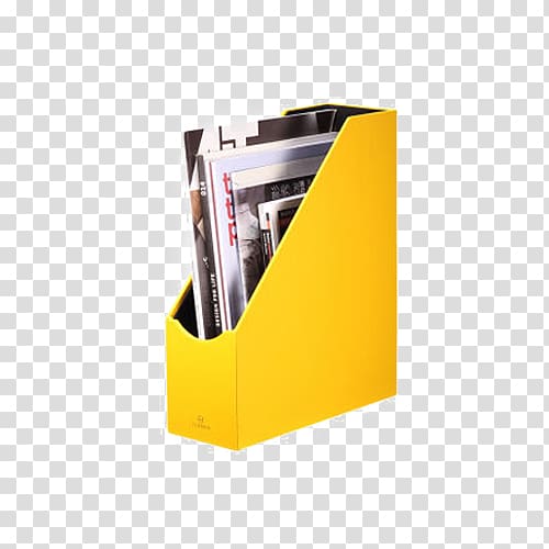 Brand Yellow Angle, Office supplies Desktop Storage shelf space transparent background PNG clipart