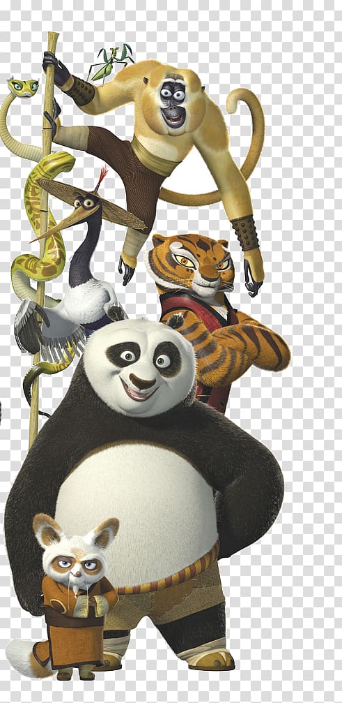 Po Master Shifu Giant panda Tigress Viper, Kungfu transparent background PNG clipart