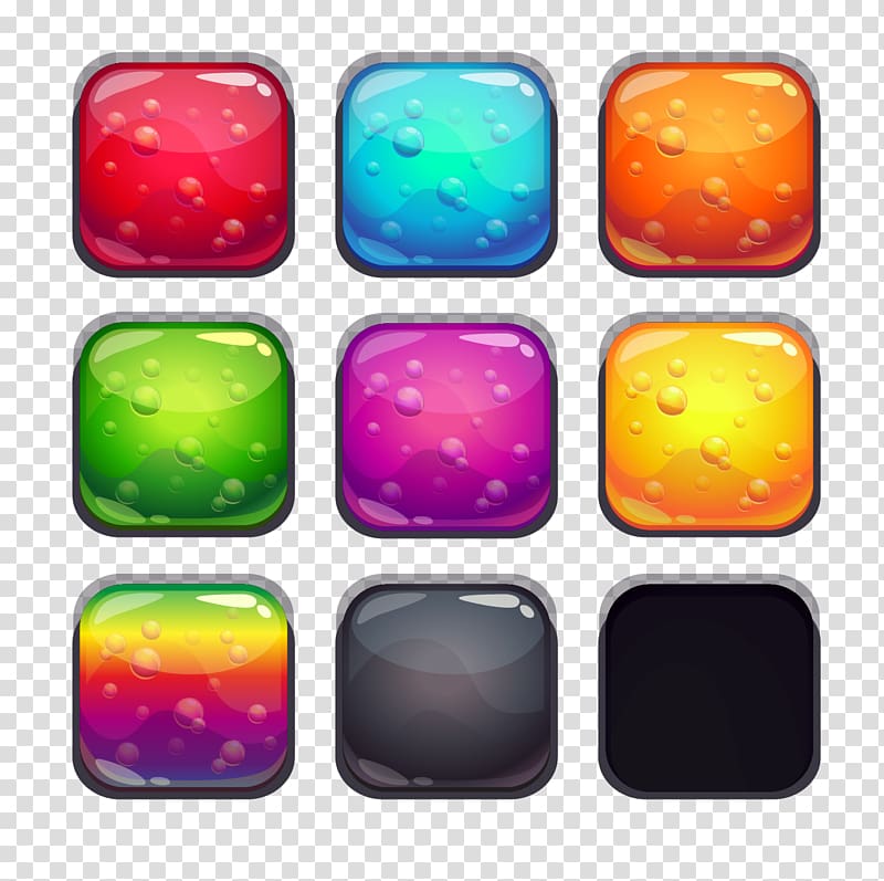 Gelatin dessert Button User interface, Jelly button transparent background PNG clipart