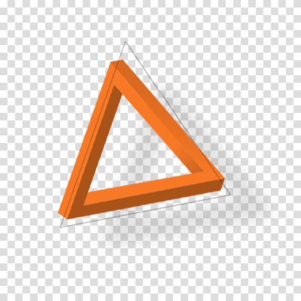 Triangle Three-dimensional space Icon, Three-dimensional triangle transparent background PNG clipart