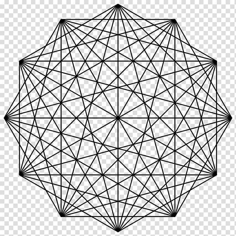 Complete graph Graph theory Vertex Dodecagram, Mathematics transparent background PNG clipart