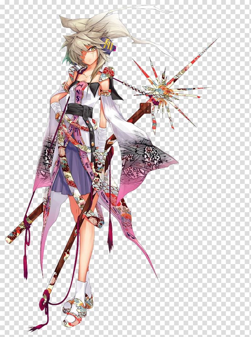 List of Touhou Project characters Miko Anime Manga, katana transparent background PNG clipart