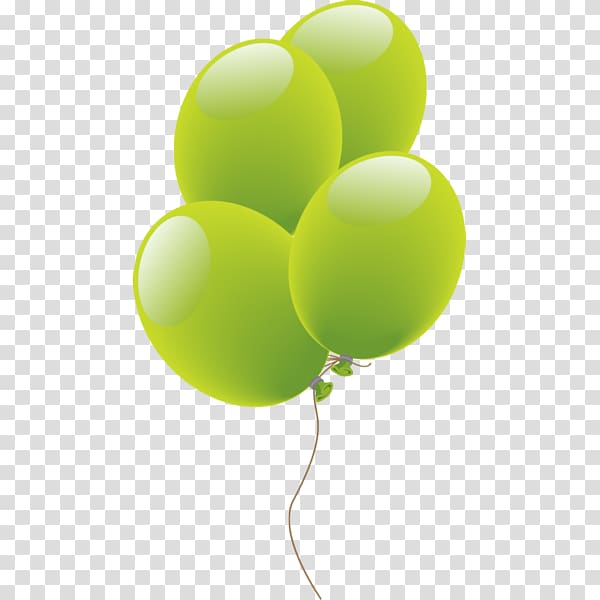 The Balloon Green Ballonnet, Green balloons transparent background PNG clipart