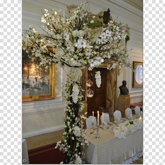 Floral design Centrepiece Flower bouquet Tablecloth Interior Design Services, design transparent background PNG clipart