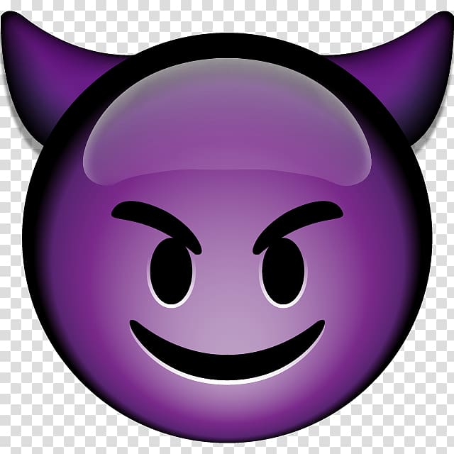 Purple Devilish Emoticon Free Svg Images